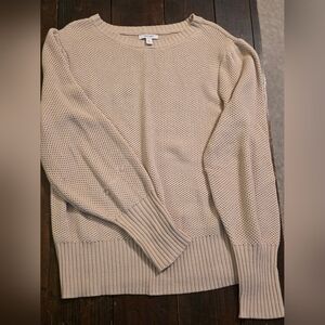 Nine West Beige Crew Neck Sweater